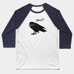 Crow and fish Baseball T-Shirt